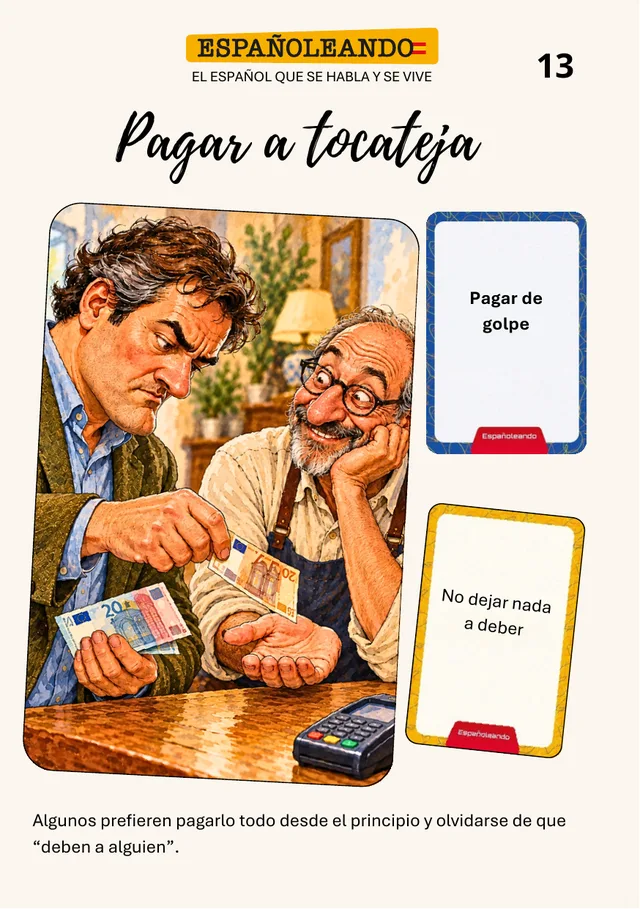 Ficha 13: pagar a tocateja